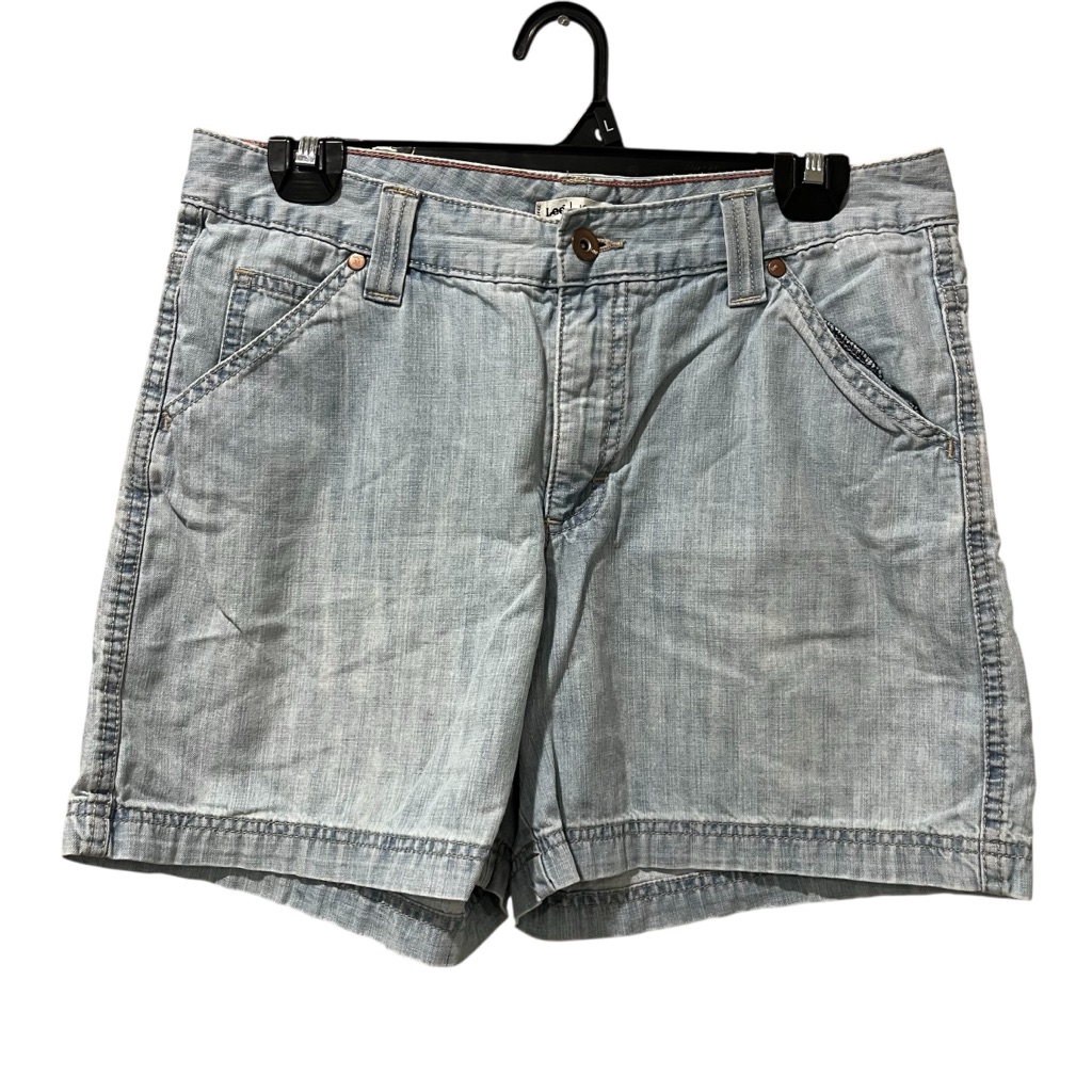 Lee Lower On Waist Denim Jean Shorts Size 10m Light Wash